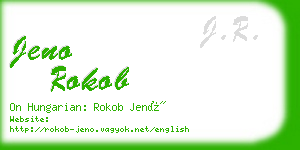 jeno rokob business card